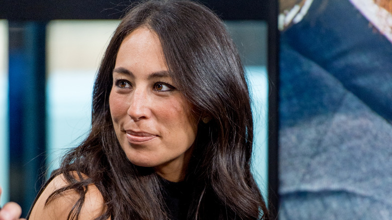 Joanna Gaines being interviewed