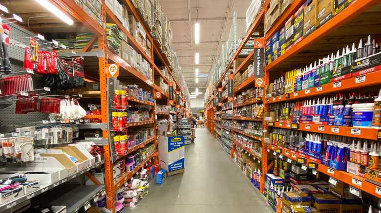 inside a home depot store
