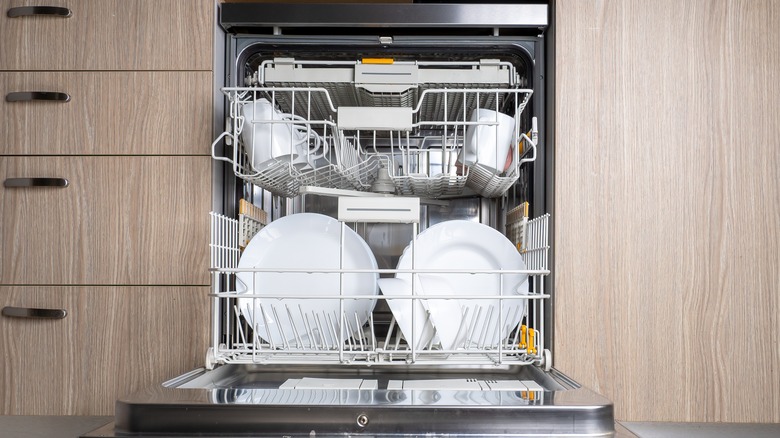 dishwasher full of dishes