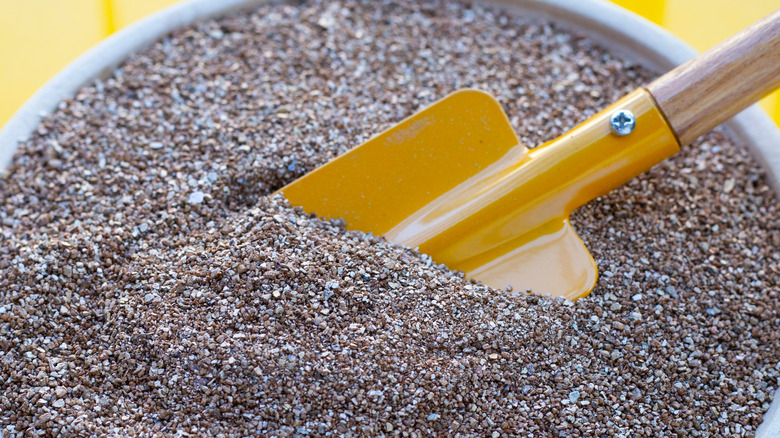 bucket of vermiculite