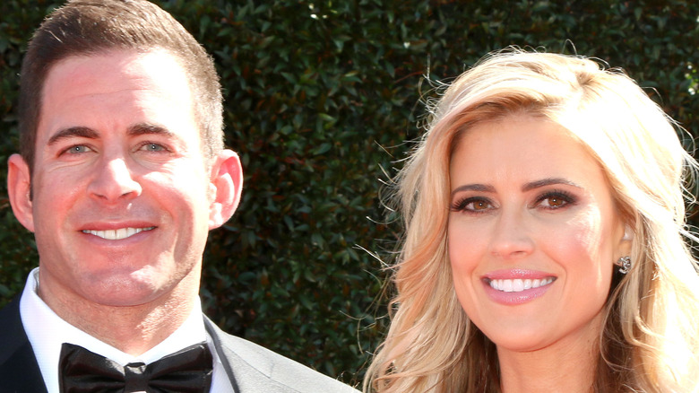 Christina Haack and Tarek El Moussa close-up