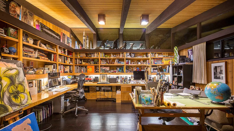 art studio in Calabasas home