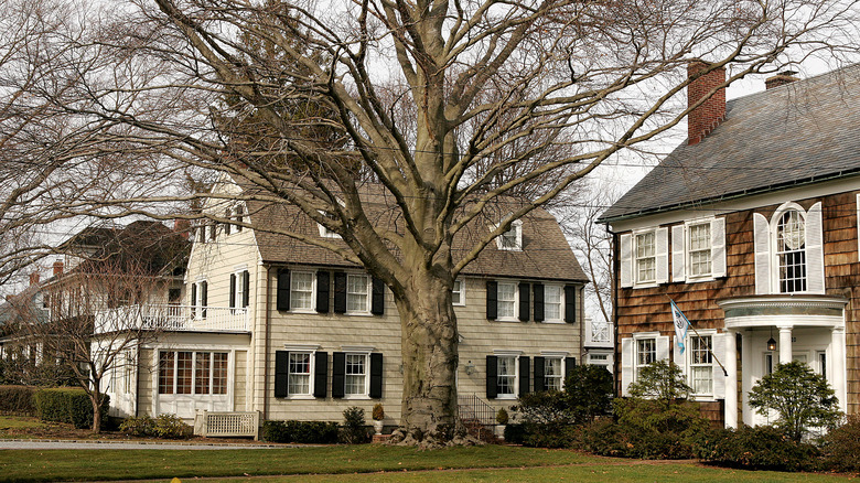 Exterior of Amityville Horror house