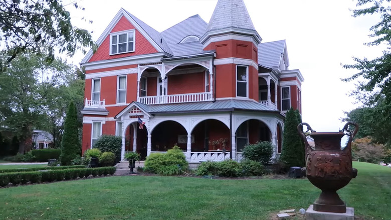 Large orange and white home