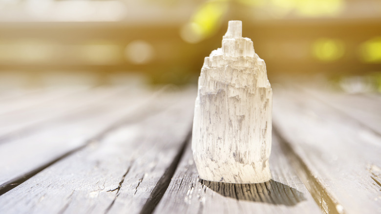 Selenite tower on deck