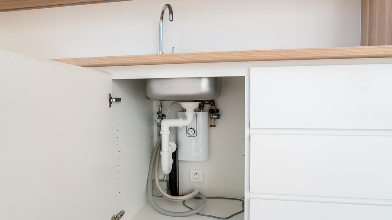 Small water heater under sink