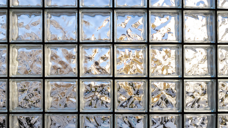 Glass block window
