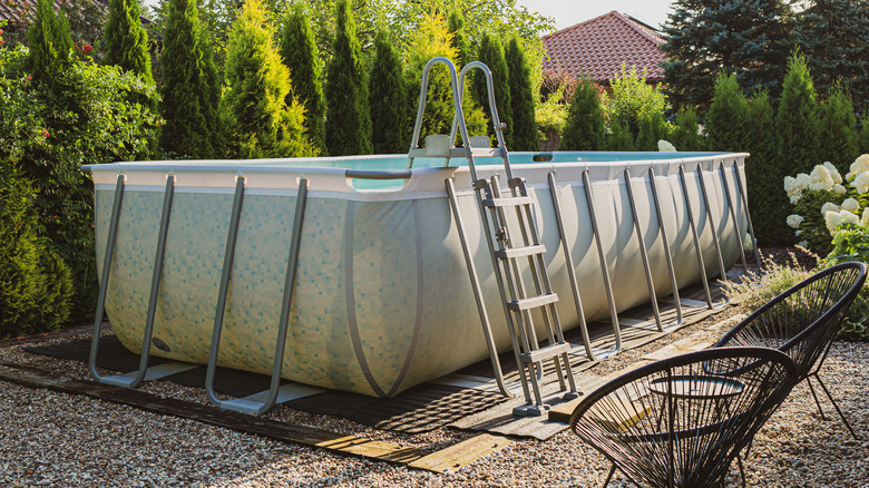 metal above ground pool