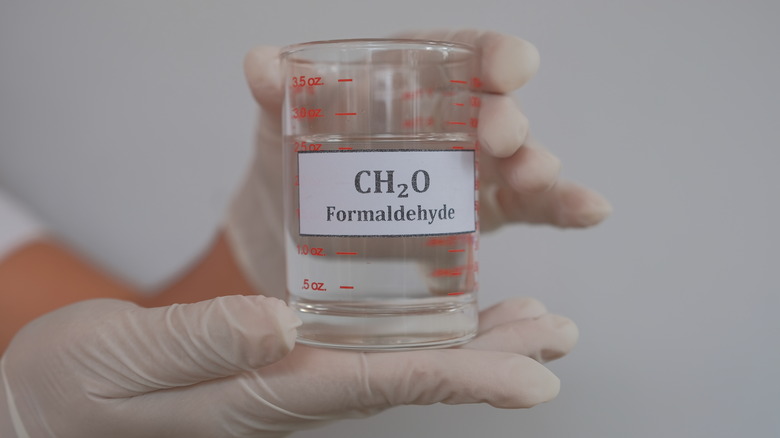 Formaldehyde in a beaker