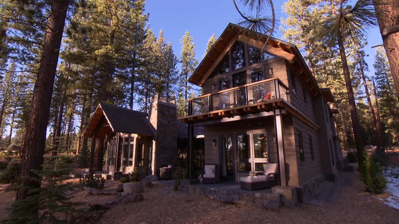 The back of the rustic 2014 HGTV Dream House