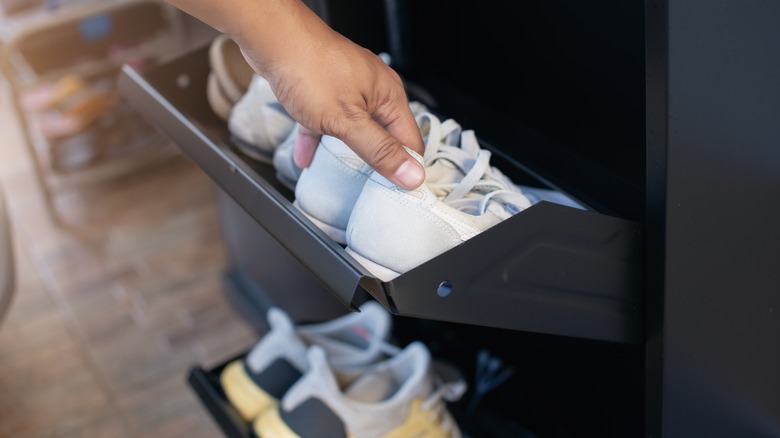 shoe storage cabinet