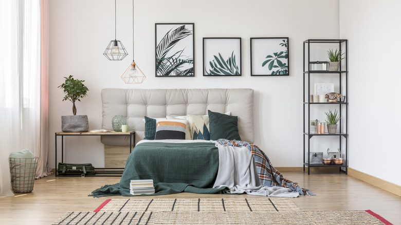 bedroom with asymmetrical design