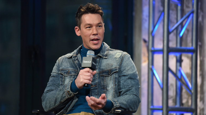 David Bromstad speaking at the AOL Build Speaker Series at AOL Studios