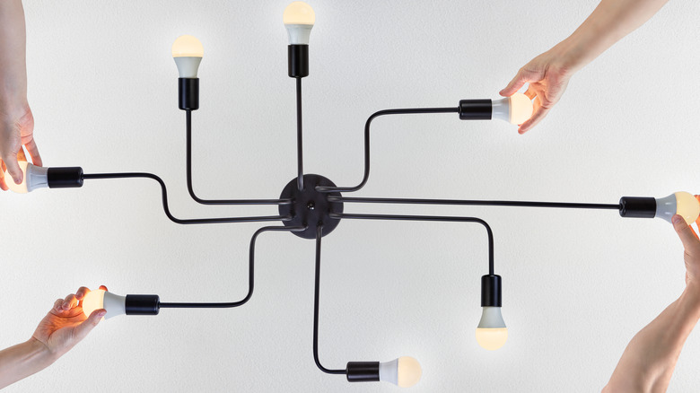 Multi-bulb flush mount fixture