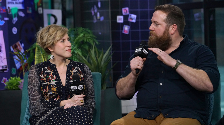 Erin Napier and Ben Napier attend Build Series to discuss the new season of "Home Town" at Build Studio on January 08, 2020 in New York City.