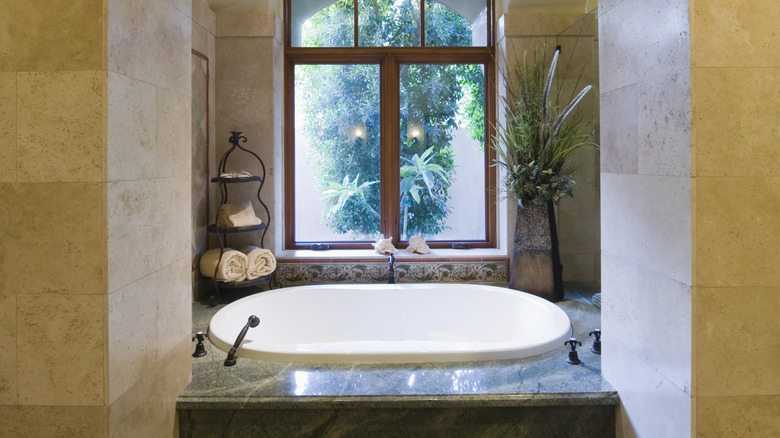 in ground sunken bathtub
