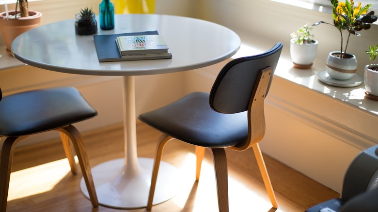 White tulip table