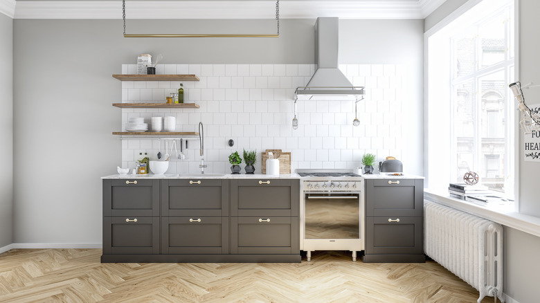 kitchen with unused space