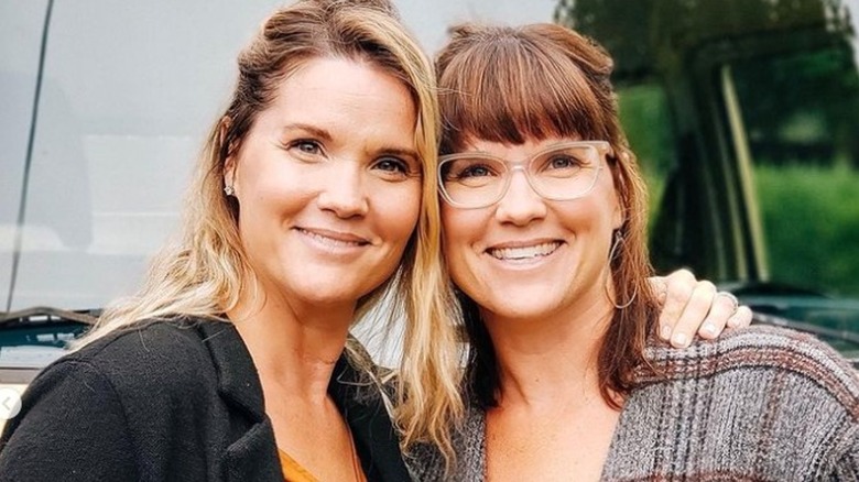 Lyndsay Lamb and Leslie Davis smiling together