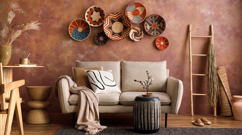unique neutral brown tone room