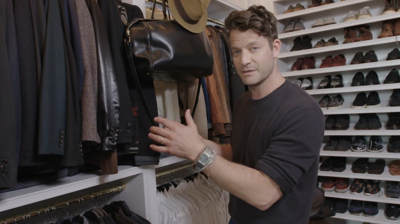 Nate Berkus in his closet