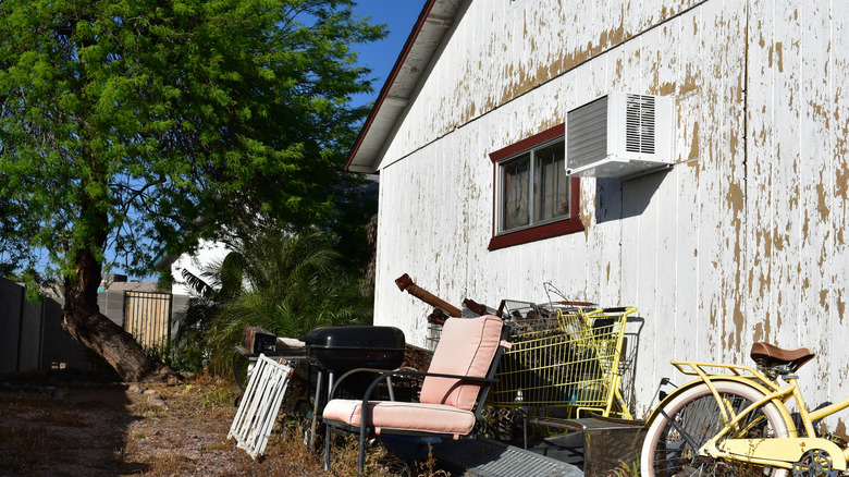 AC unit eyesore on lawn
