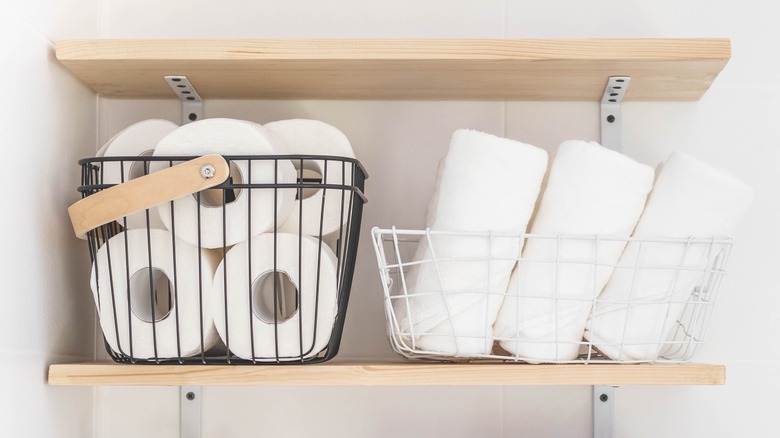 toilet paper storage