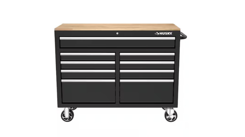 Husky's Mobile Workbench and Tool Cabinet