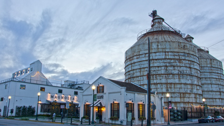 A view of the Silos in downtown Waco, TX