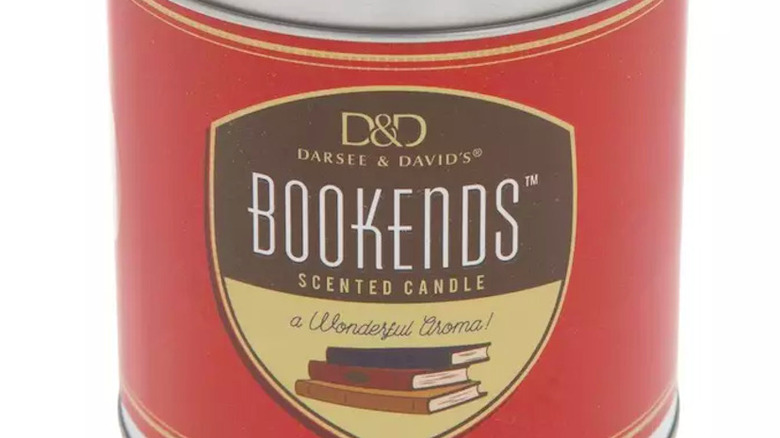 A red candle tin