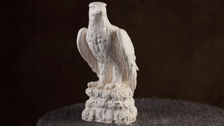 white eagle figurine