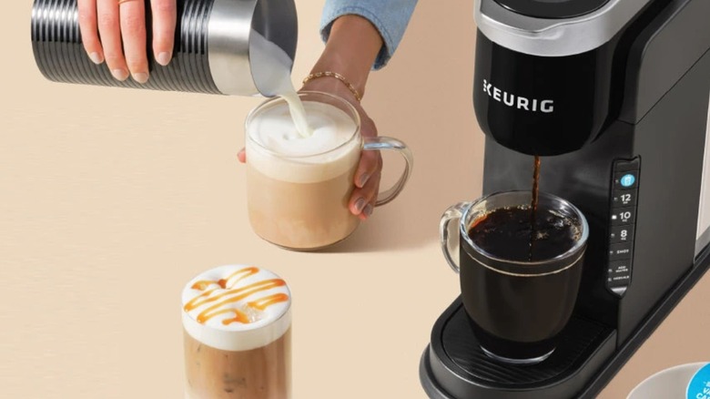 A Keurig K-Cafe Barista Bar Single Serve Coffee Maker and Frother