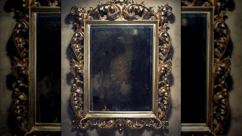 An old baroque mirror