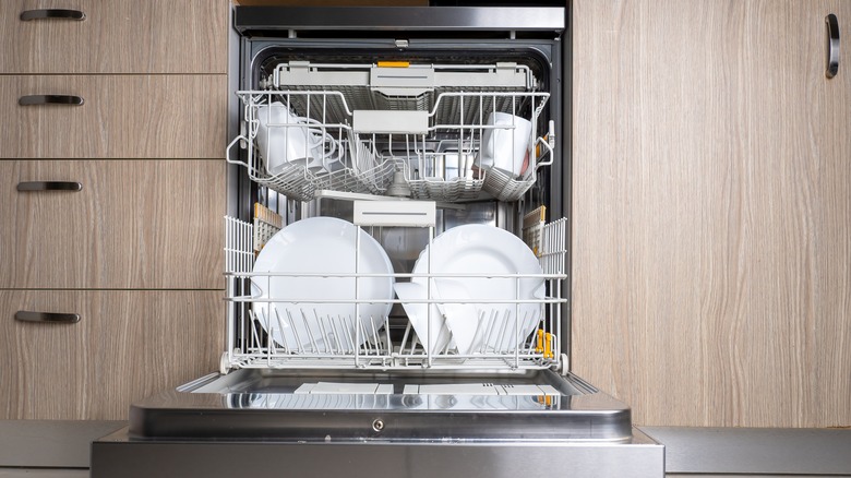 open dishwasher