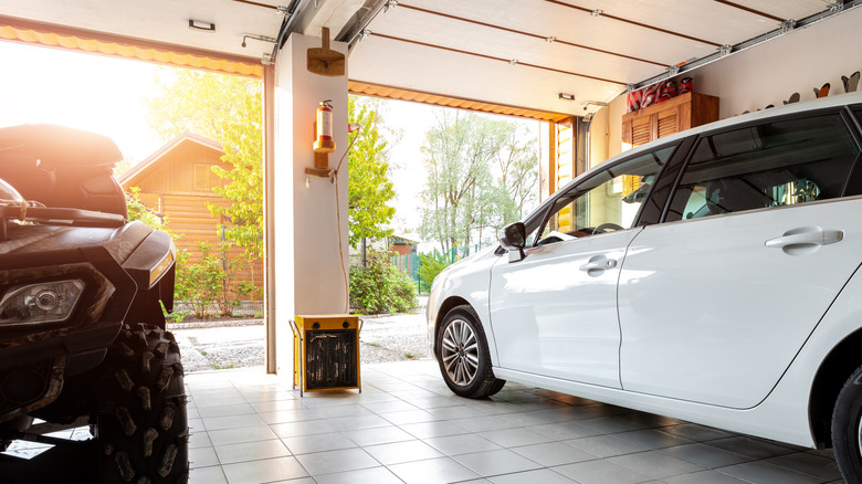 interior of garage