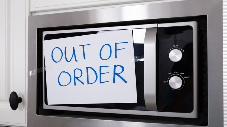 Out of order microwave