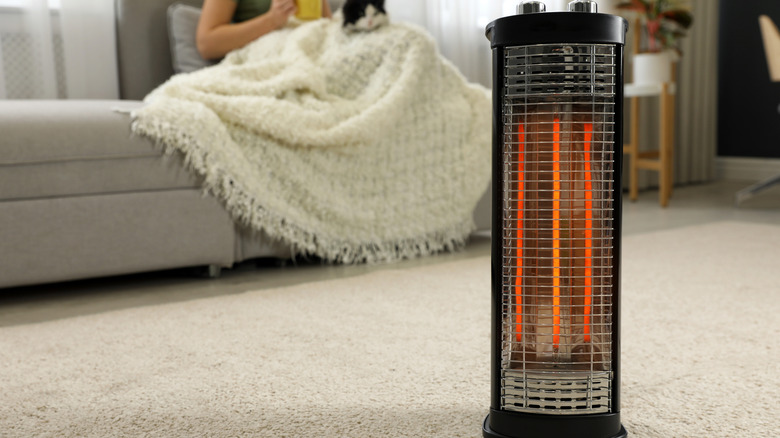 Space heater living room