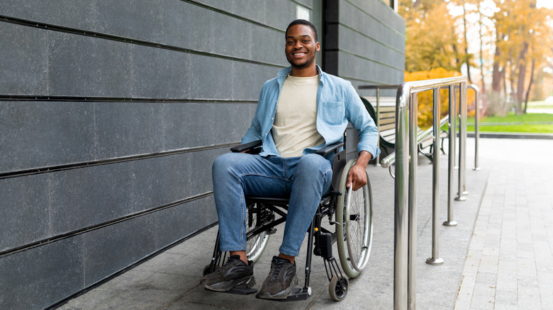 person in wheelchair