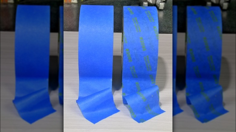 Three test surfaces we painted