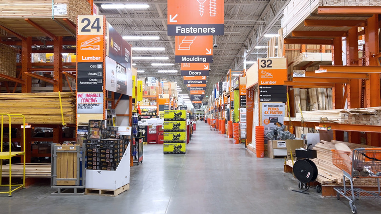 Interior of a Home Depot