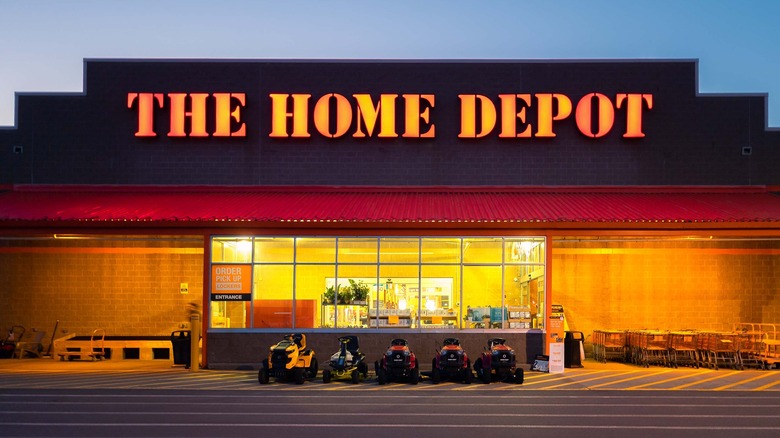 The Home Depot logo, exterior