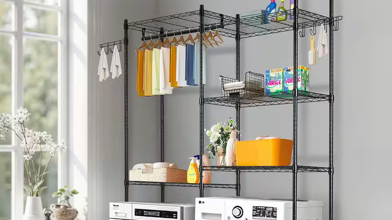 The SKYSHALO storage racks for above a washer and dryer