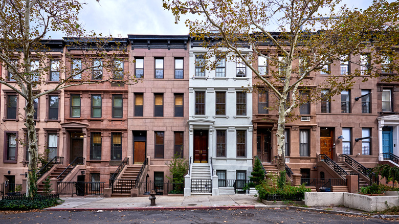 New York City brownstone homes