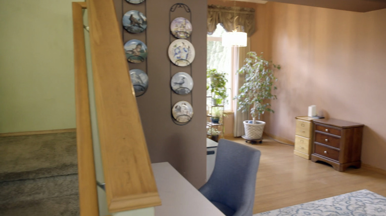 multi-colored outdated living space