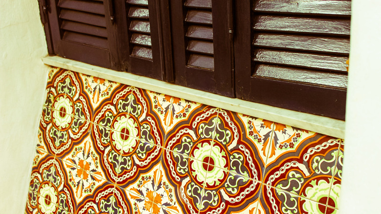 vintage tiles made to be a center point of a room