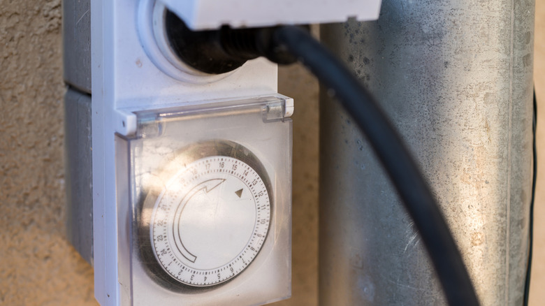 A power socket with a timer