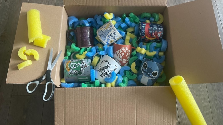 pool noodles mugs in box