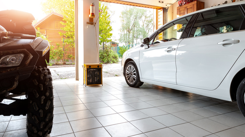 Clean and bright garage