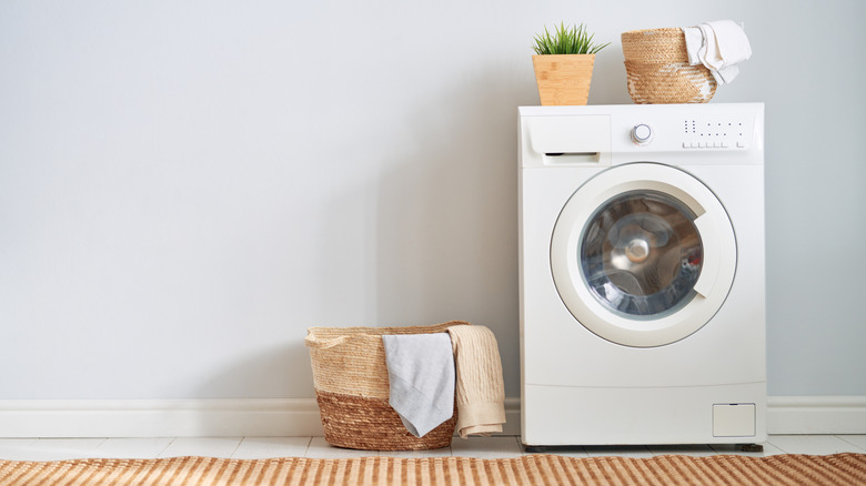 washing machine with basket