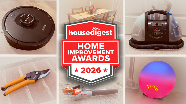 House Digest Home Improvement Award Badge in front of 6 products in grid